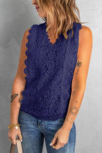 Load image into Gallery viewer, Lace V-Neck Tank
