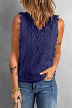 Load image into Gallery viewer, Lace V-Neck Tank
