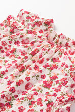 Load image into Gallery viewer, Floral Ruffle Sleeveless Top
