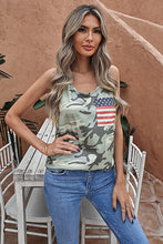 Load image into Gallery viewer, Camouflage Wide Strap Tank
