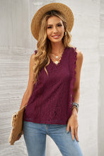 Load image into Gallery viewer, Lace V-Neck Tank
