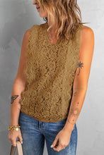 Load image into Gallery viewer, Lace V-Neck Tank
