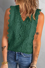 Load image into Gallery viewer, Lace V-Neck Tank
