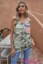 Load image into Gallery viewer, Camouflage Wide Strap Tank
